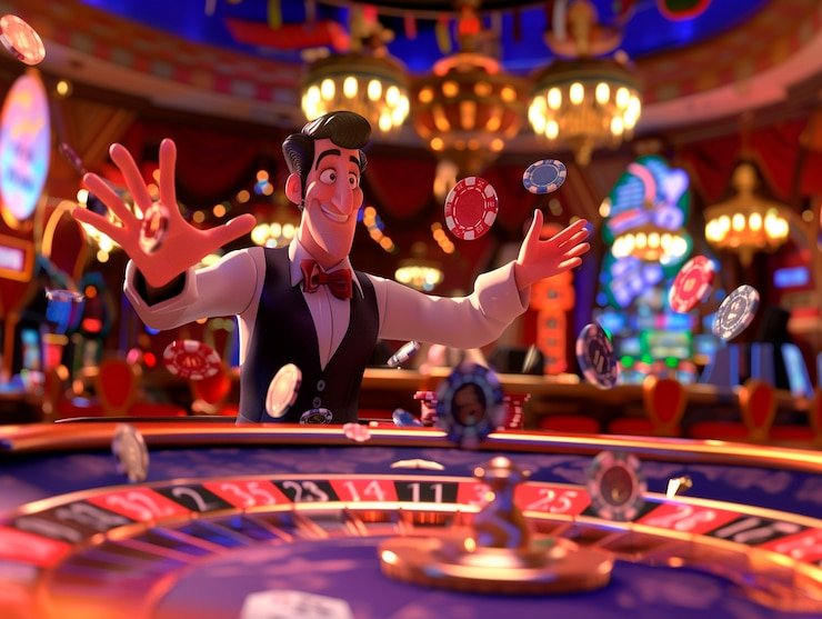 Live roulette table at rajatogel slot with multiple camera feeds and betting interface